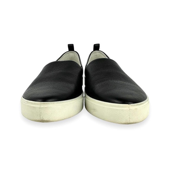 ECCO Gillian Black Leather Two Tone Pointed Toe Slip On Sneaker Size 41 - Picture 4 of 13